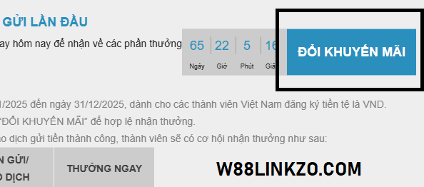 Chọn đổi khuyến mãi W88 Chọn đổi khuyến mãi W88
